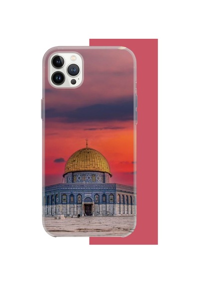 Apple iPhone 12 Pro Max Uyumlu Kudüs4 Uv Baskılı Silikon Kılıf Renkli