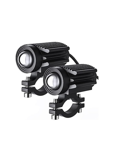 Motosiklet Led Sürüş Sis Farları 60w Beyaz Ve Amber Led 2 Adet