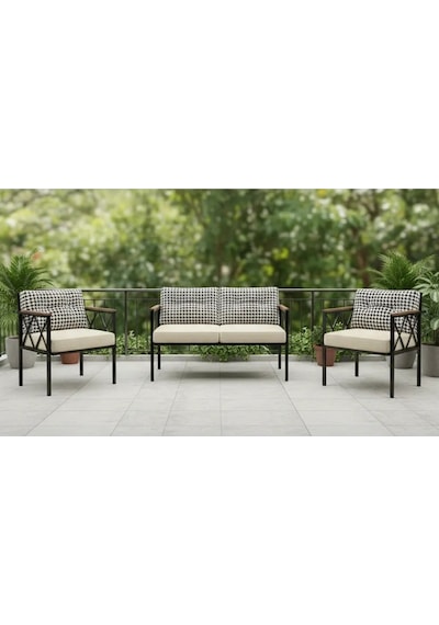 Safir 2+1+1 Kaz Ayağı Kırlent Balkon-bahçe-kafe-çay Seti-koltuk Takımı-oturma Grubu-ofis Koltuğu Krem Safir 2+1+1 Kaz Ayağı Kırlent Balkon-bahçe-kafe-çay Seti-koltuk Takımı-oturma Grubu-ofis Koltuğu Krem