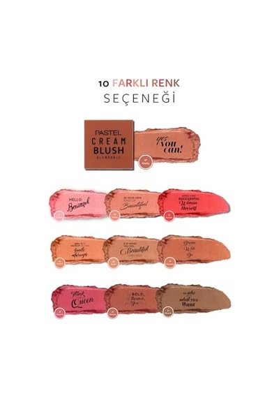 Pastel Cream Blush - Krem Allık, 47 Peachy, 3.6 G 00