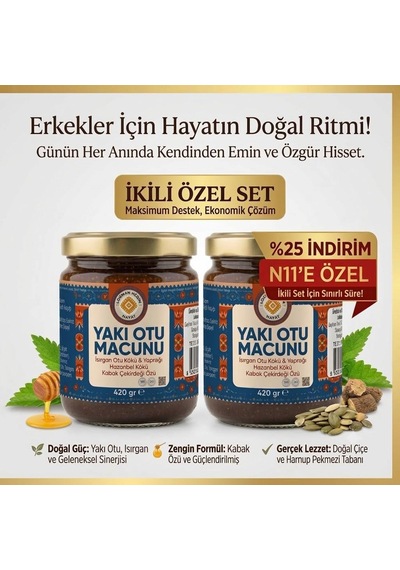 2 X 420 Gr Yakı Otu Macunu Erkekler Için Yaşam Konforuna Destek Bitkisel Macun