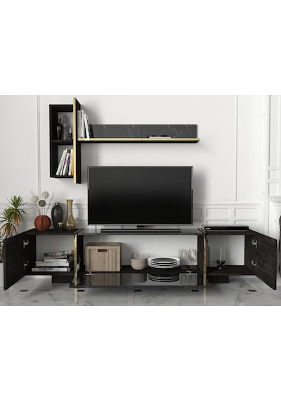 Dekorister Exclusive Veyron Tv Ünitesi Rebab-Mermer