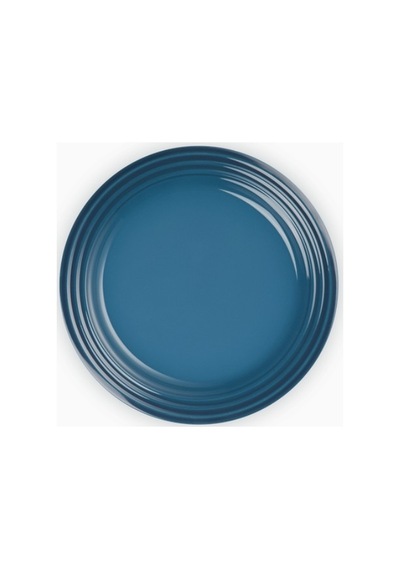 Le Creuset Renkli Dayanıklı Tasarım Seramik Kahvaltı Tabağı 22 Cm Koyu Turkuaz
