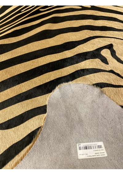 Hakiki Deri Dana Postu Kahve Zebra Baskılı 195 X 220 Cm - 2261101000012