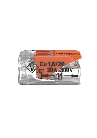 Wago 221-412 Çok Amaçlı Klemens Tırnaklı 2x4 10 Adet