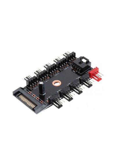 4-3 Pinli Fan Çoklayıcı Hub Pwm Fan Kontrolcüsü 10 Port 12v Pc Fan Çoklayıcı
