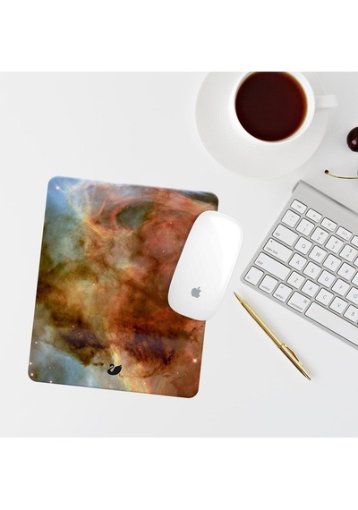 Uzay Temalı Renkli Bilek Destekli Dikdörtgen Mouse Pad Mouse Altlık Mousepad
