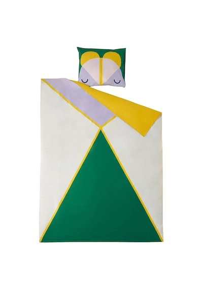 Ikea Grejsımojs Tek Kişilik Nevresim Takımı 150 X 200 Cm Sarı - Yeşil - Beyaz Çok Renkli
