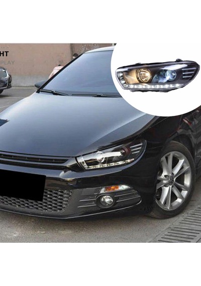 Volksvagen Scirocco 2014-2015 Siyah Sonar Ledli Ön Far