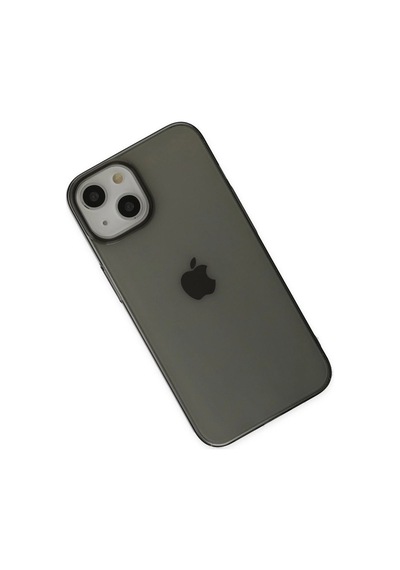 Apple İphone Uyumlu 14 Plus Kılıf Pc Sert Şeffaf Kapak - Siyah Çok Renkli