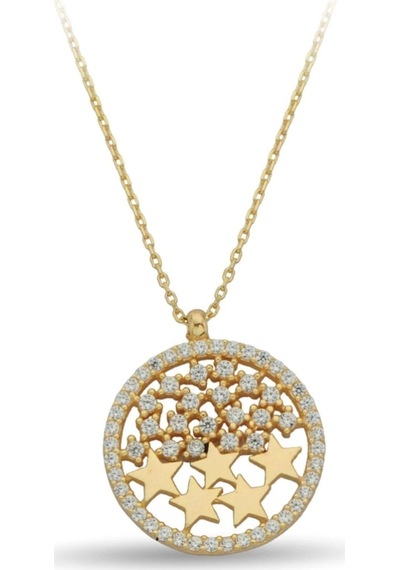 Taşlı Altın Kolye 14k