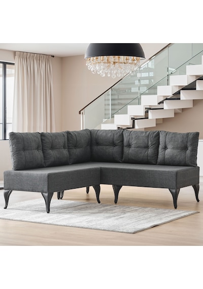 Garaj Home Lavin Köşe Takımı - Antrasit Diğer