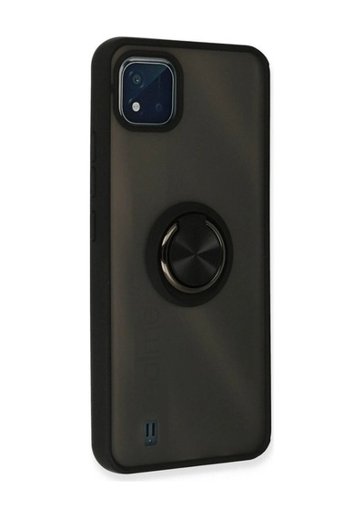 Realme C11 2021 Kılıf Montreal Yüzüklü Silikon Kapak