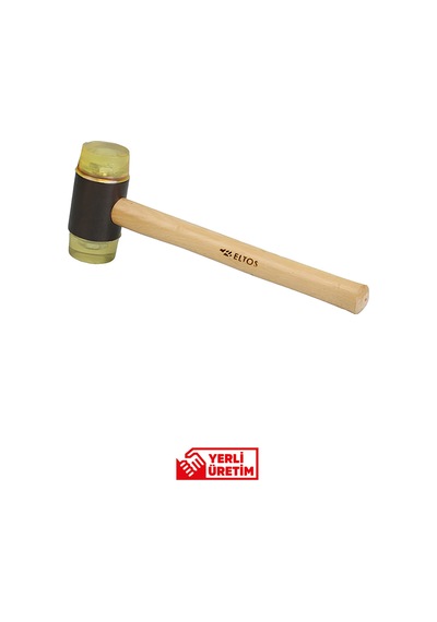 Ahşap Saplı Plastik Tokmak Çekiç 30 Mm Evt830 Darbe Emici Dayanıklı Usta El Aleti Yerli Üretim