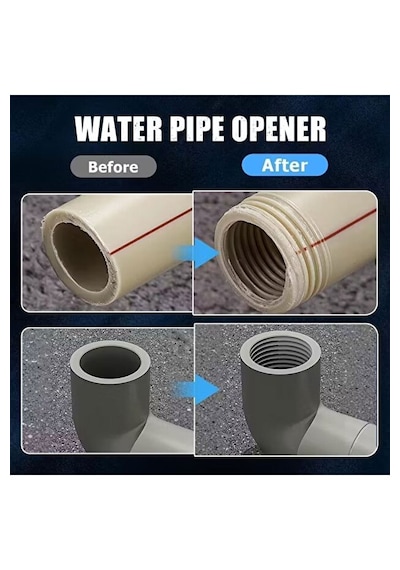 Plastik Boru Diş Açma Aparatı 2'li Set: 1/2 Ve 3/4 Inç Uyumlu Tesisat Ekipmanı - Diş Açma Seti