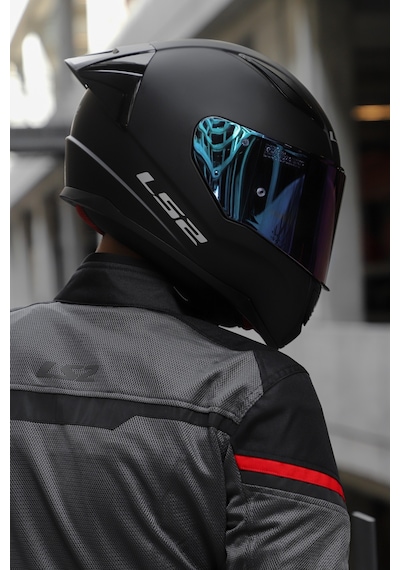 Ls2 Rapıd Race Kask Gökkuşağı Camlı Mat Siyah