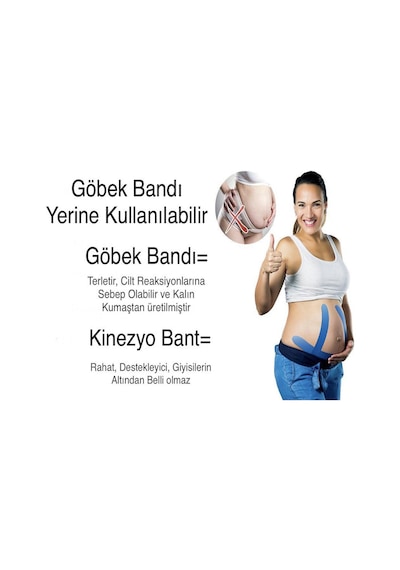 Göbek Bant Pembe Renk-9029887106200