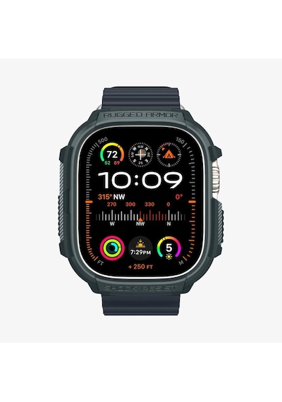 Spigen Apple Watch 49mm Ultra 4/3/2/1 İle Uyumlu Kılıf Rugged Armor - Teşhir