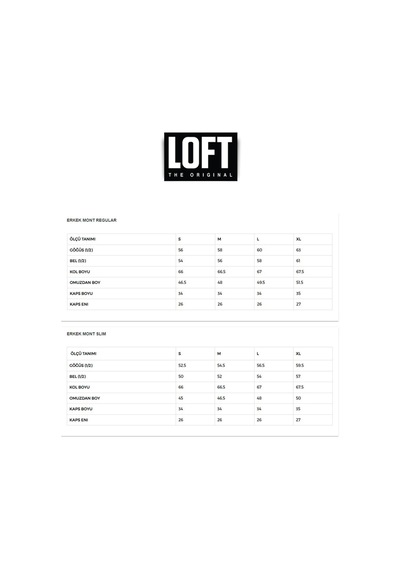 Loft Erkek Mont Lf2033069 Gri