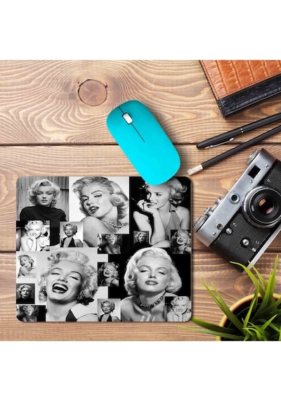 Mariyln Monreo Kolaj Baskılı Mousepad Mouse Pad