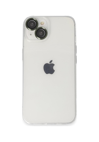 Apple iPhone Uyumlu  14 Kılıf Luko Lens Silikon -  Yeşil