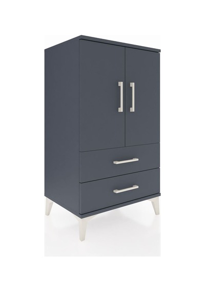 Hyperion Komodin 2 Raflı 2 Çekmeceli 2 Kapaklı 60x44x106 Antr... Antrasit