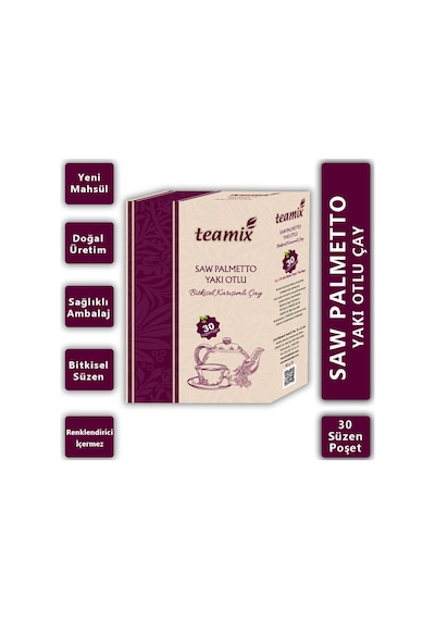 Yakı Otlu & Saw Palmetto İlaveli Bitkisel Karışımlı Çay 60 G 30 Süzen Poşet