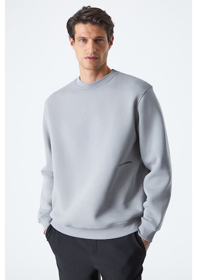 Grimelange Dane Erkek Organik Kumaşlı Yumuşacık Gri Sweatshirt Gri