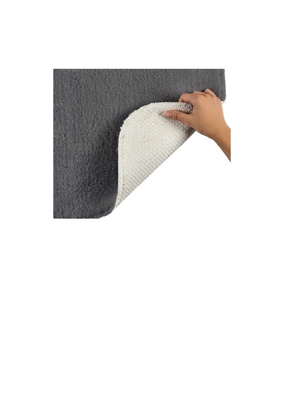 Elart Banyo Paspas Takımı 2li Kaydırmaz Tabanlı Peluş Antrasit