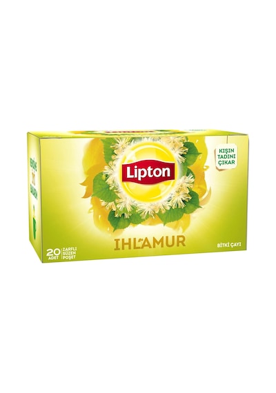 Lipton Ihlamur Harmanı Zarflı Süzen Poşet Bitki Çayı 20'li Paket X 4 Adet