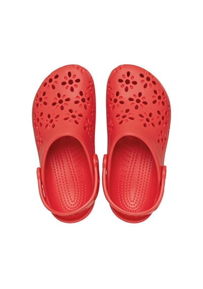 Crocs Classic Floral Cut Out Clog K Çocuk Terliği 210943-6zr Kırmızı Kırmızı Crocs Classic Floral Cut Out Clog K Çocuk Terliği 210943-6zr Kırmızı Kırmızı