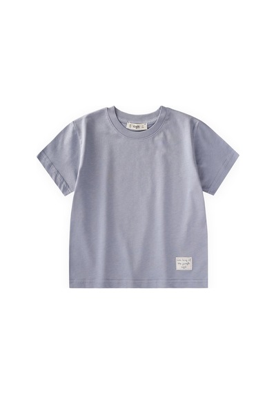 Cigit Etiket Detaylı T-shirt 2-10 Yaş Mavi