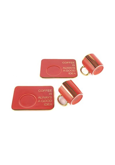 Mikasa Moor Scarlet 2 li Kahve Fincanı