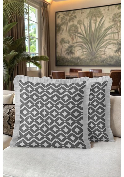 Geometrik Zigzag Desenli Şık Saçaklı Yastık Kılıfı - Etnik İskandinav Gri Püsküllü Kırlent Kılıfı Sakin Rota Nova Geometrik Zigzag Desenli Şık Saçaklı Yastık Kılıfı - Etnik İskandinav Gri Püsküllü Kırlent Kılıfı Sakin Rota Nova
