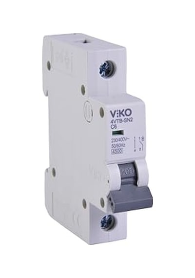 Viko 4vtb-1c06 Otomatik Sigorta 4,5ka C Tipi 1 Kutup 06a 10