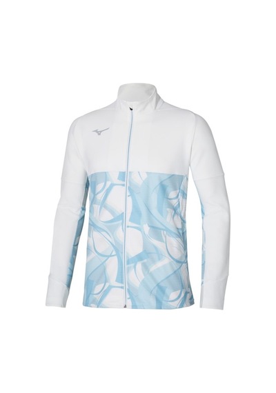 Mizuno Paris Athlete Hybrid Warm Up Jacket Erkek Rüzgarlık Beyaz / Desenli