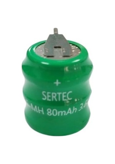 Tedar Sertec - 3.6v 3s1p 80 Mah 2 Pin Nı-mh Buton Pil Najmaddin