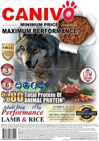 Kuzulu Performans Yetişkin Köpek Maması