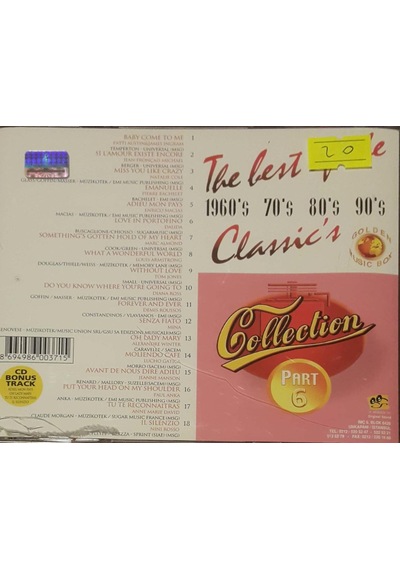 Plak Değildir Cd Dir Cd The Best Of The Classic's Collection Pa