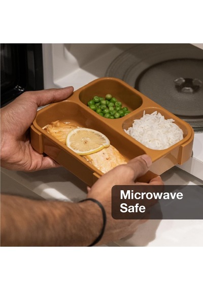 Citron Çatal Ve Kaşıklı Bento Beslenme Kutusu Seti - Dusty Blue 1061992 Çok Renkli