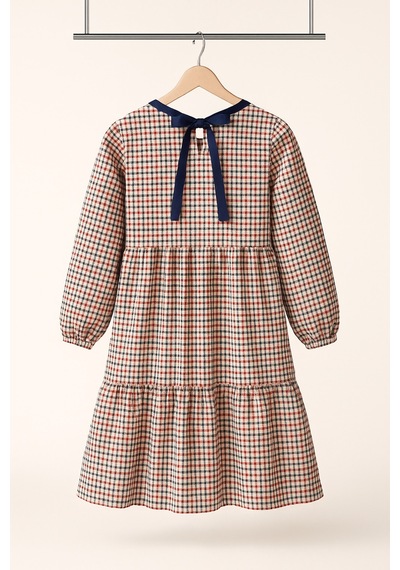 Angel&co. Girls Clothing Kareli Pamuk Kız Çocuk Modest Midi Elbise Çok Renkli Çok Renkli Angel&co. Girls Clothing Kareli Pamuk Kız Çocuk Modest Midi Elbise Çok Renkli Çok Renkli