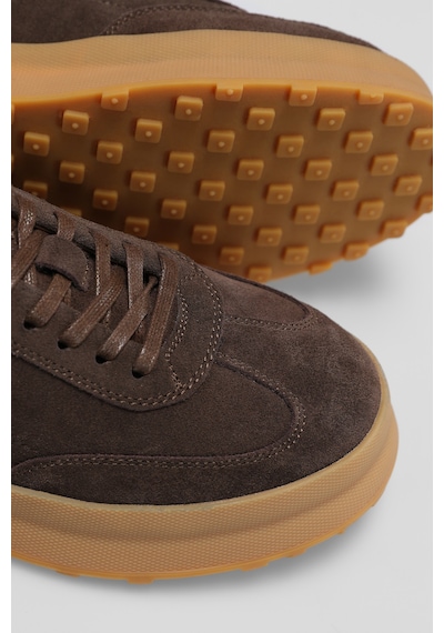 Lufian Adam Erkek Deri Sneaker Ayakkabı Kahverengi Kahverengi 112230207100400 Kahverengi