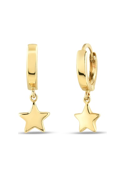 Debora Jewelry 14 Ayar Altın Yıldız Küpe
