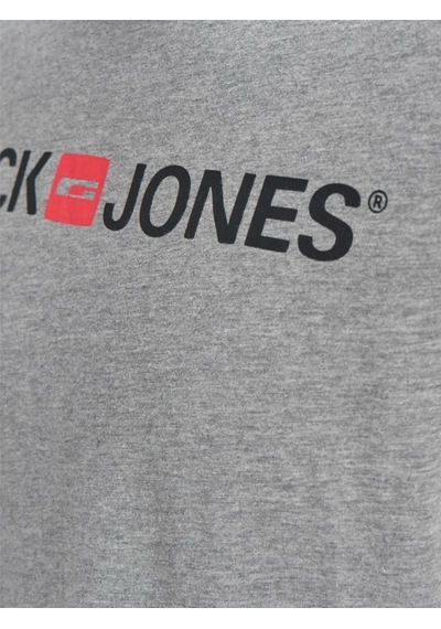 Jack & Jones Jack Jones Logo Crew Neck Noos Erkek Tişört 12137126 Gri
