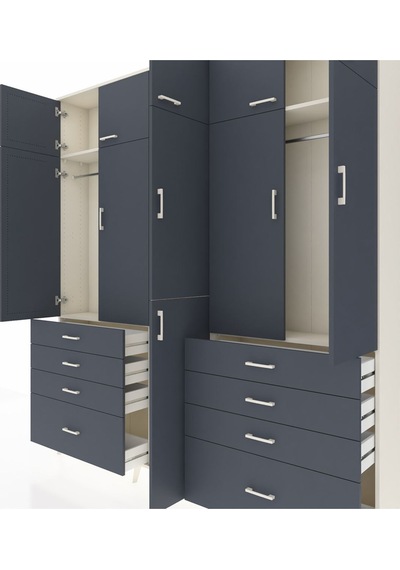Arges Dolap 8 Raflı 8 Çekmeceli 3 Askılı 220x30x243 Aytaşı-antrasit/antrasit Antrasıt/antrasıt Arges Dolap 8 Raflı 8 Çekmeceli 3 Askılı 220x30x243 Aytaşı-antrasit/antrasit Antrasıt/antrasıt