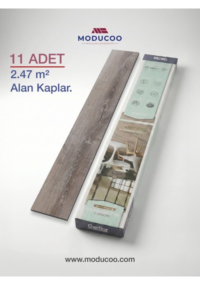 Blade Gray Kendinden Yapışkanlı Lvt Parke 2,5 Mm Dayanıklı Zemin Kaplama 11 Adet / 2,47 M²