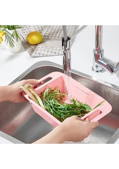 Ayarlanabilir Lavabo Süzgeci Akrobat Süzme İstasyonu İle Pratik Ve Hijyenik Kullanım Plastik Diğer