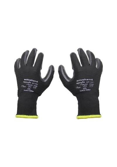 Activehand Nt-101 Süperfit İş Eldiveni 9 Numara Beyaz - Gri