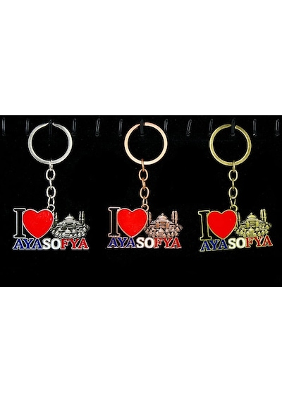 Metal Ayasofya Anahtarlık Alk2199 Altın