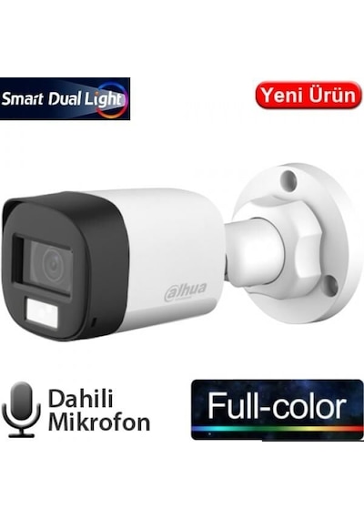 Dahua Hac-b1a21p-u-ıl-a-3.6 2mp Fullcolor Bullet Sesli Kamera